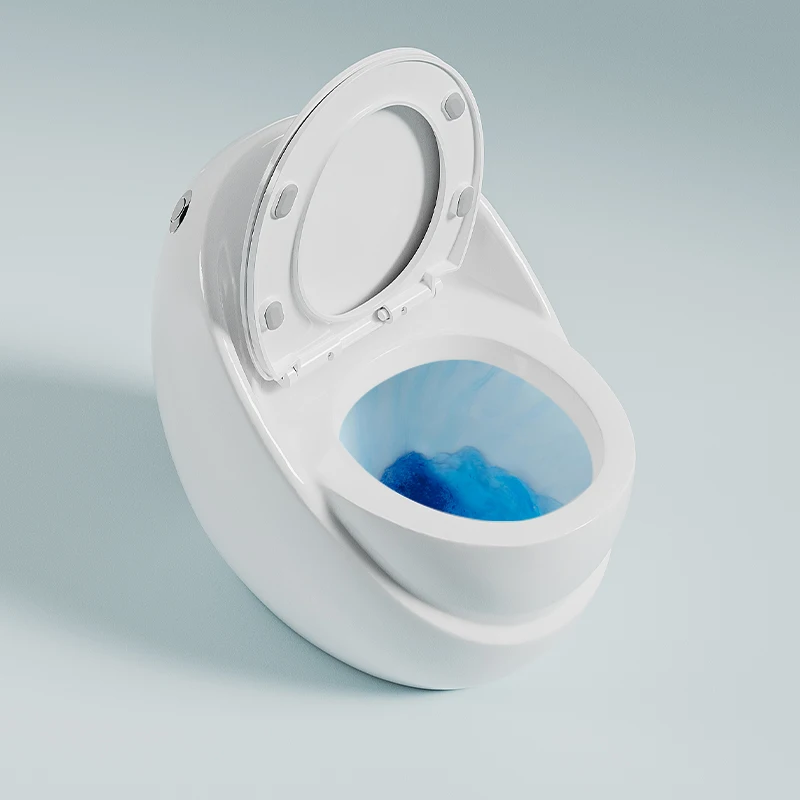 YYHC-White premium capsule egg-shaped sanitary ware Flush toilet bathroom ceramic siphon floor installation all-in-one 5