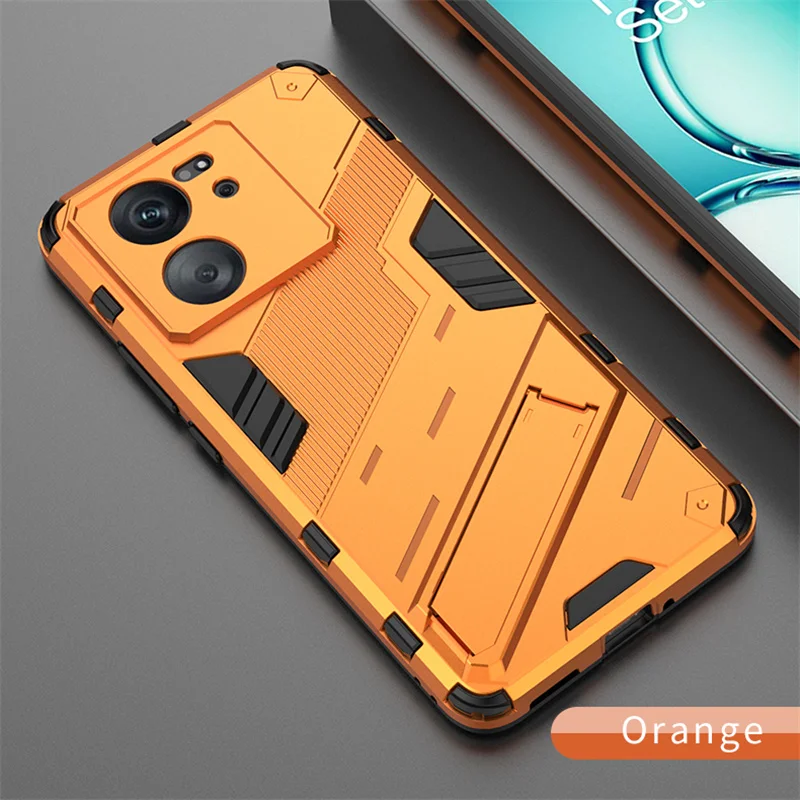 Enhanced Phone Case with Car Magnetic Holder and Kickstand - Durable Armor Back Cover in Sleek Design