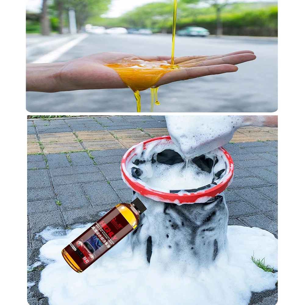 500ml Car Wash Liquid Auto Cleaning Shampoo High Foam Soap Powder Windshield Wash Tools Multifunctional Cleaning Accessories