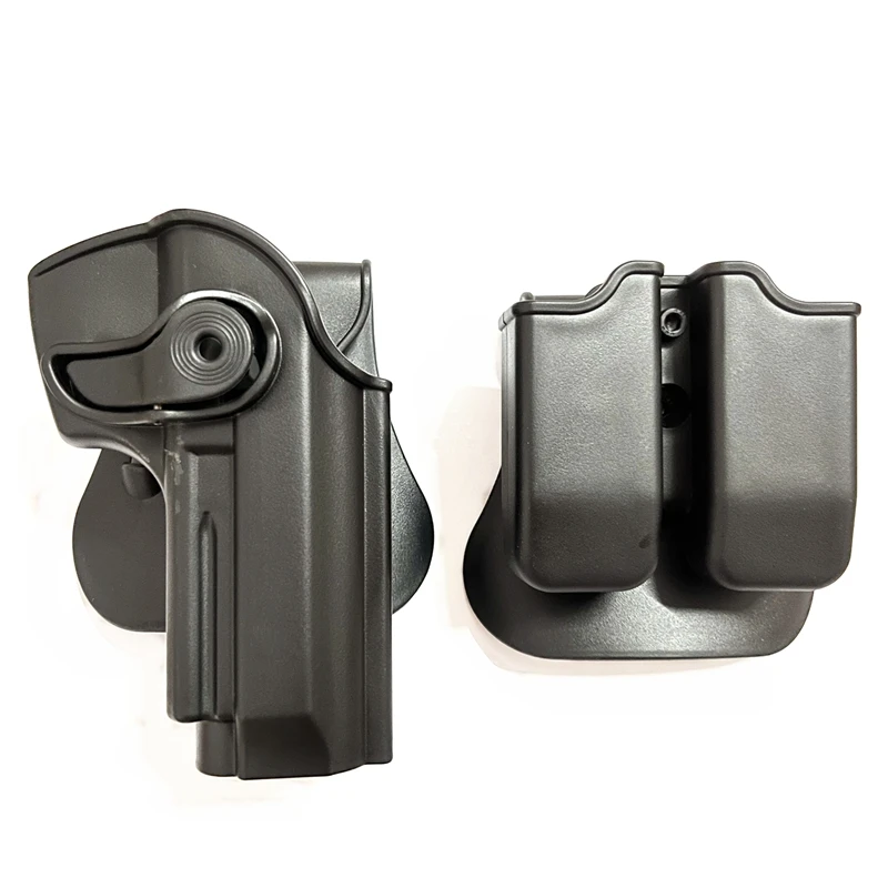 Tactical Gun Holster For Beretta M9 Handguns With Magazine Pouch M9 Belt Holster IMI Style Defense Retention