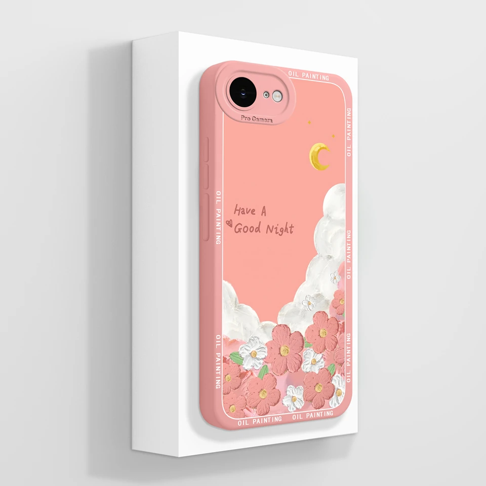 Elegant Floral Butterfly Design Soft Liquid Silicone Non-Slip Back Cover