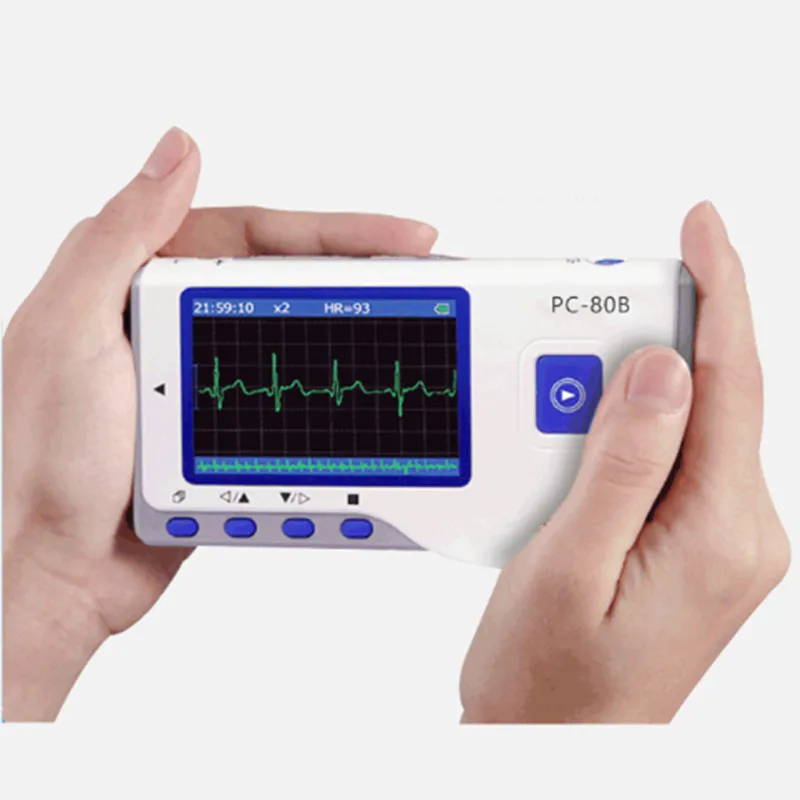 Портативный ручной ECG 24 часа непрерывный детектор формы сердца монитор бытовой