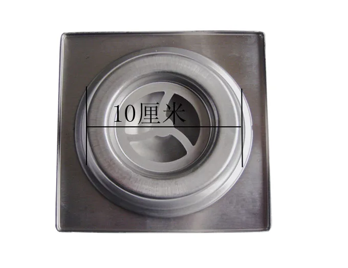 5.5 Inch Square Shower Drain 15x15cm Special Stainless Steel Water Drain Increase Deodorant Floor Hotel Villa Project