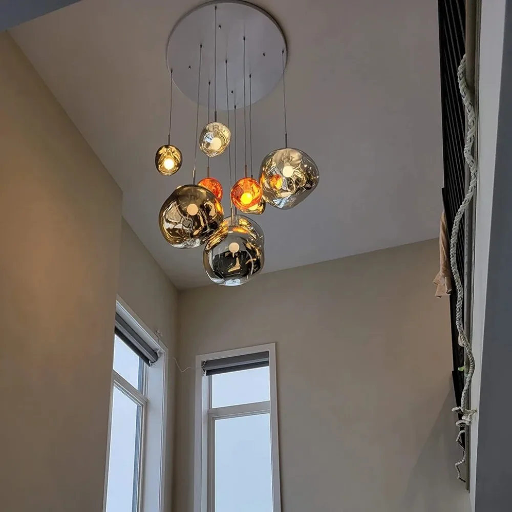 Lampada A Sospensione In Vetro Lavico Nordico Lampadari A Led Moderni Per Soggiorno Lustro In Pvc Decorazioni Per La Casa Lampade A Sospensione Per In