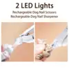 Pet Nail Clipper with LED Light USB Rechargeable Electric Nail Clipper with Display Nail Grinder Prevent Injury Low Noise 2
