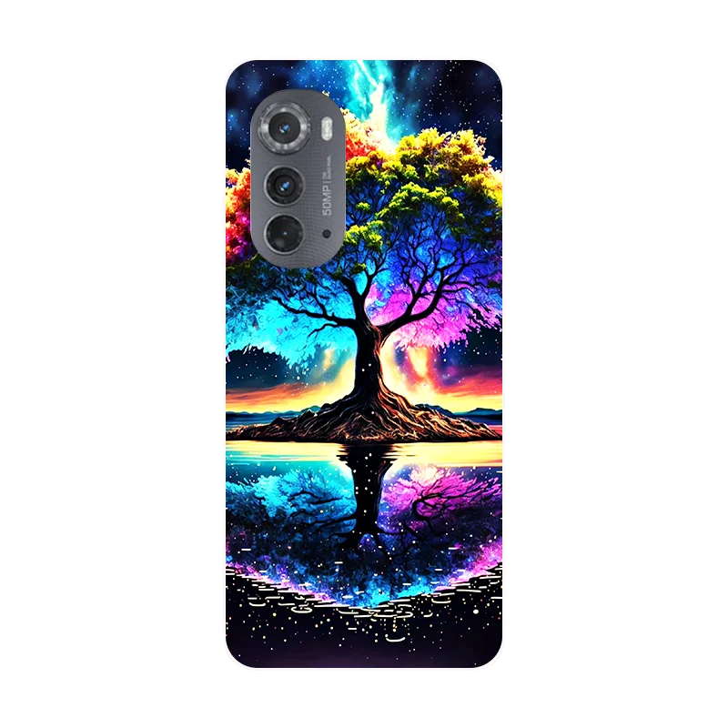 Leaf Patterned Panda Soft Silicone Phone Case with Protective Bumper
