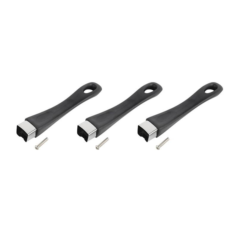 

New 3X Black Replacement Bakelite Handle For Pan Pot Cookware