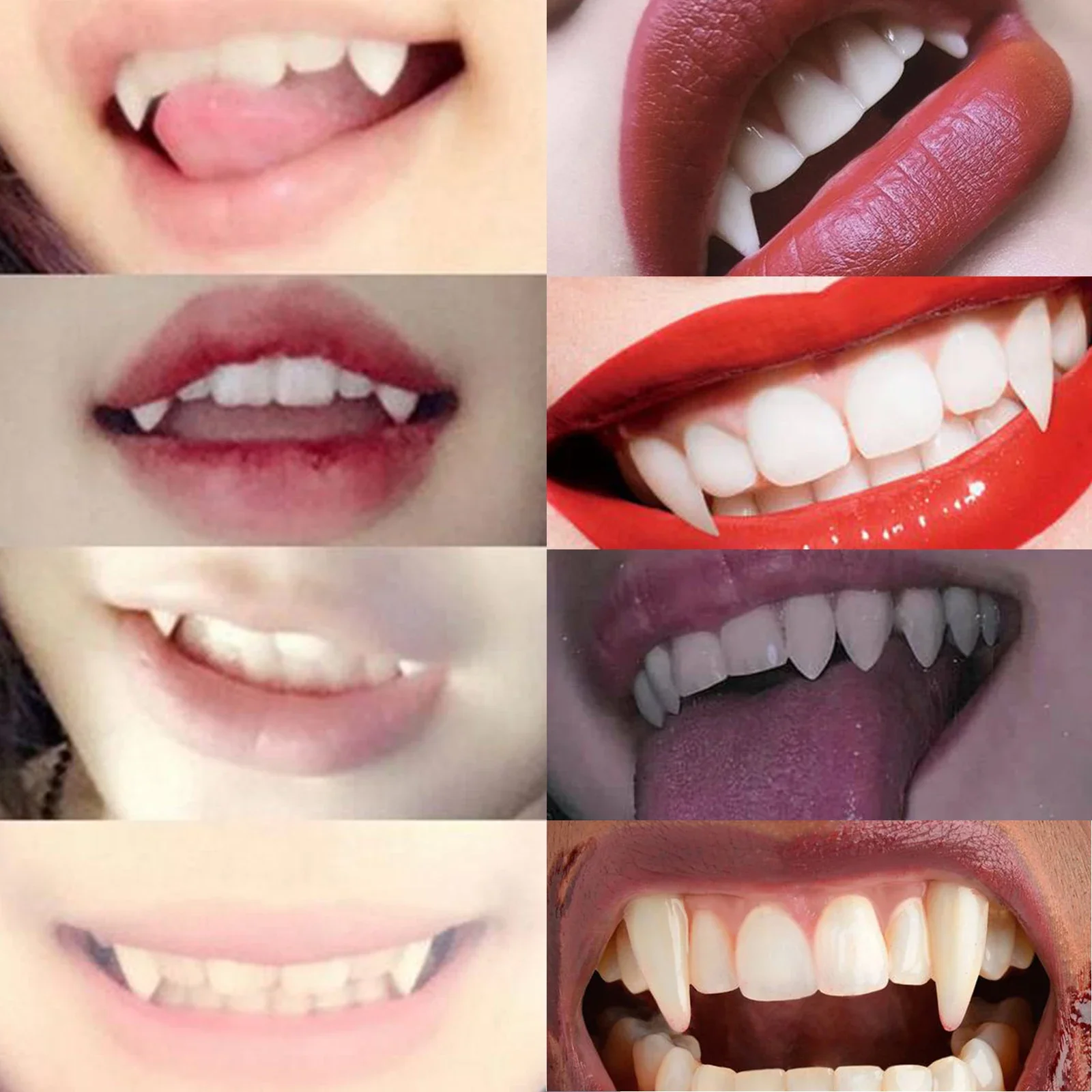 Spooky Halloween Vampire Fangs with Adhesive