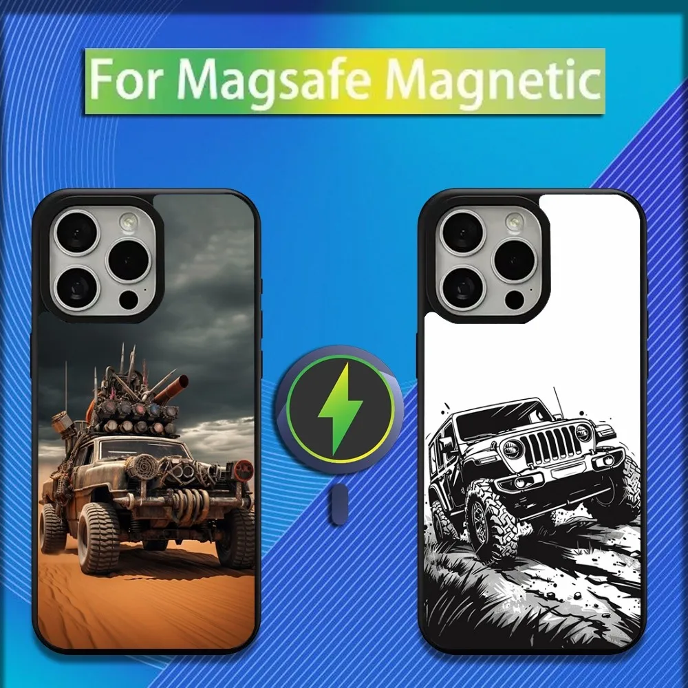 Off-Road SUV Magnetic Wireless Charging Phone Case with Magsafe Compatibility