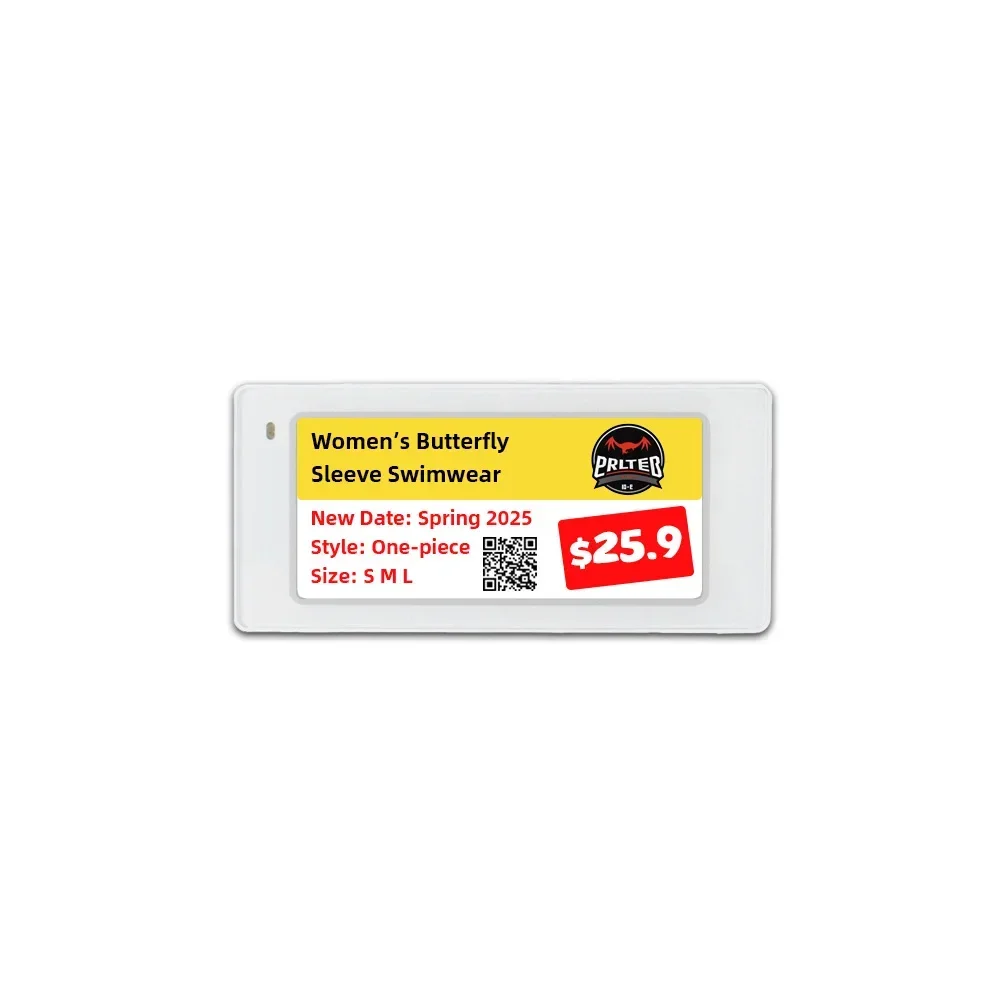 E 잉크 디스플레이 4색 디지털 태그 전자 ESL 선반 라벨 Rfid Smart Ble 라벨