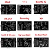 280x430mm Gun Cleaning Rubber Mat With Parts Diagram Instructions Mouse Pad For 1911 Glock HK USP M92 P220 226 1