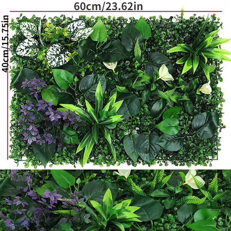 Lush Greenery Faux Boxwood Hedge Panel for Indoor/Outdoor Garden & Wedding Decor