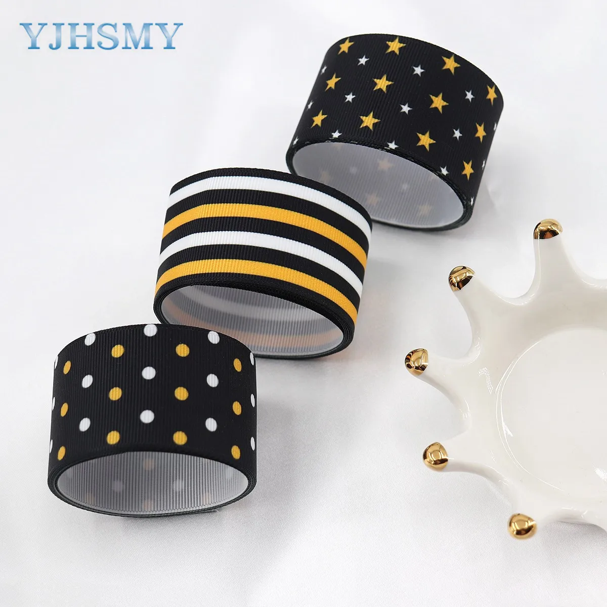 5 Yard Graduation Ribbon Congrats Graduation Cap Fabric Ribbon Congratulations Satin Star Printed Grosgrain