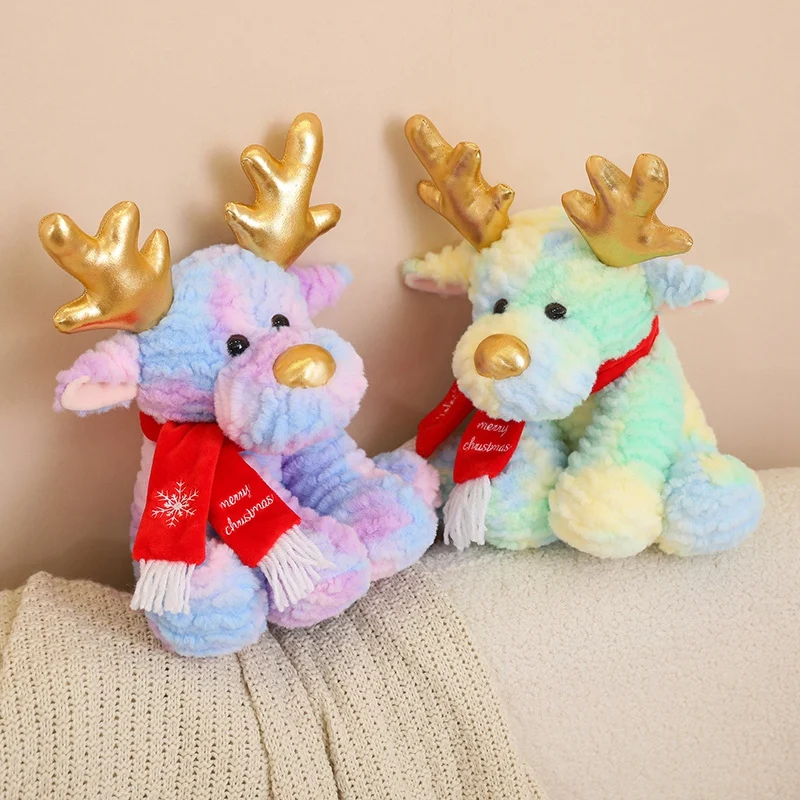 Weihnachts Rentier Plüschtier – Kawaii Stoffhirsch, 17 Cm | Flauschiges Kuscheltier Für Kinder