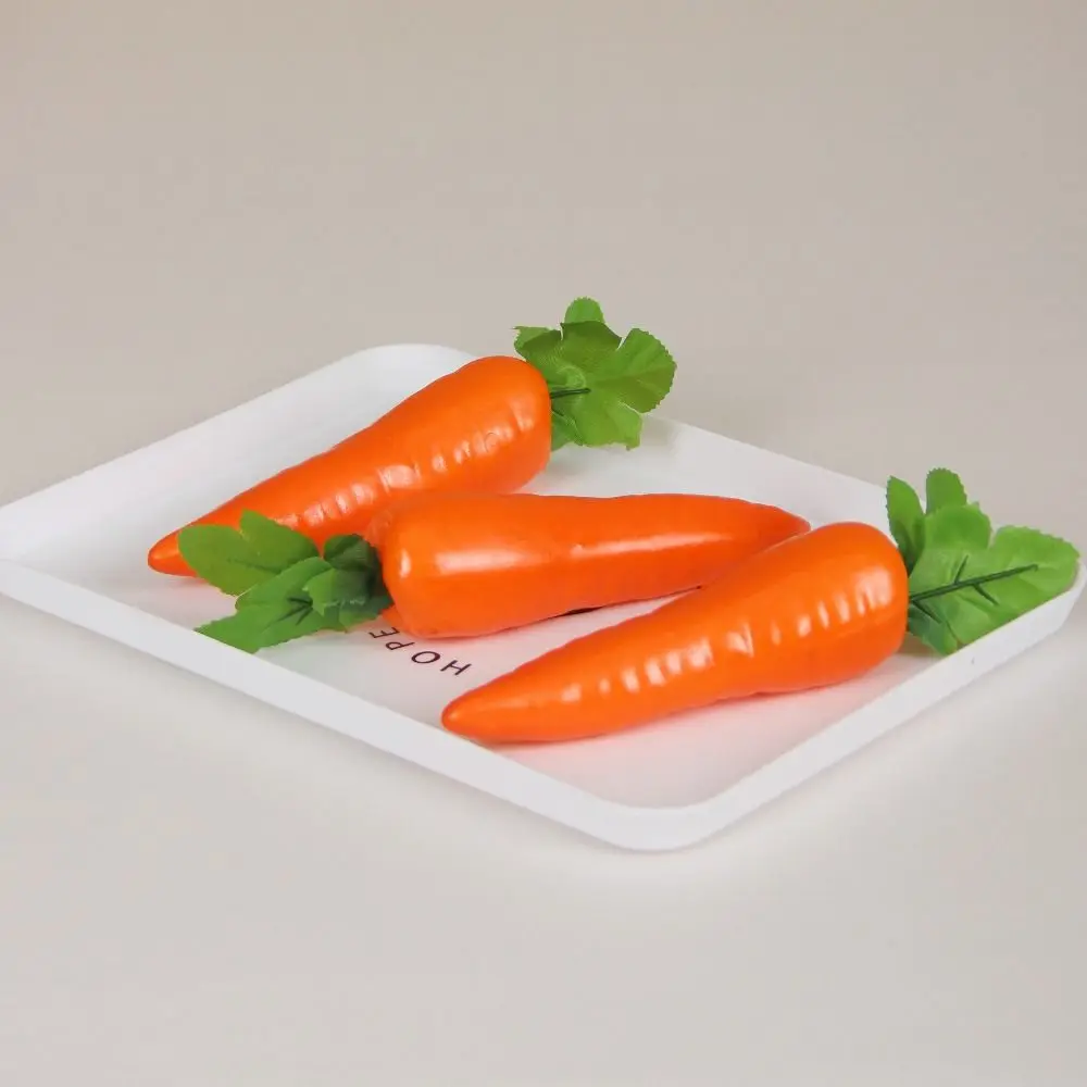 Simulation Carrot False Fruit Vegetable Carrot Model Home Decoration Craft Jewelry Props