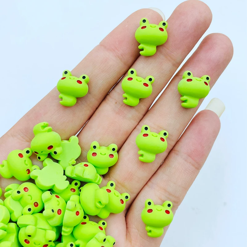 Frogs Decoration Accessories Flat Back Resin Cabochons Party