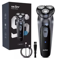 SEJOY Rechargeable Wet & Dry Use Electric Shaver Pop-up Hair Trimmer Rotary Shaving Machine Razor 1