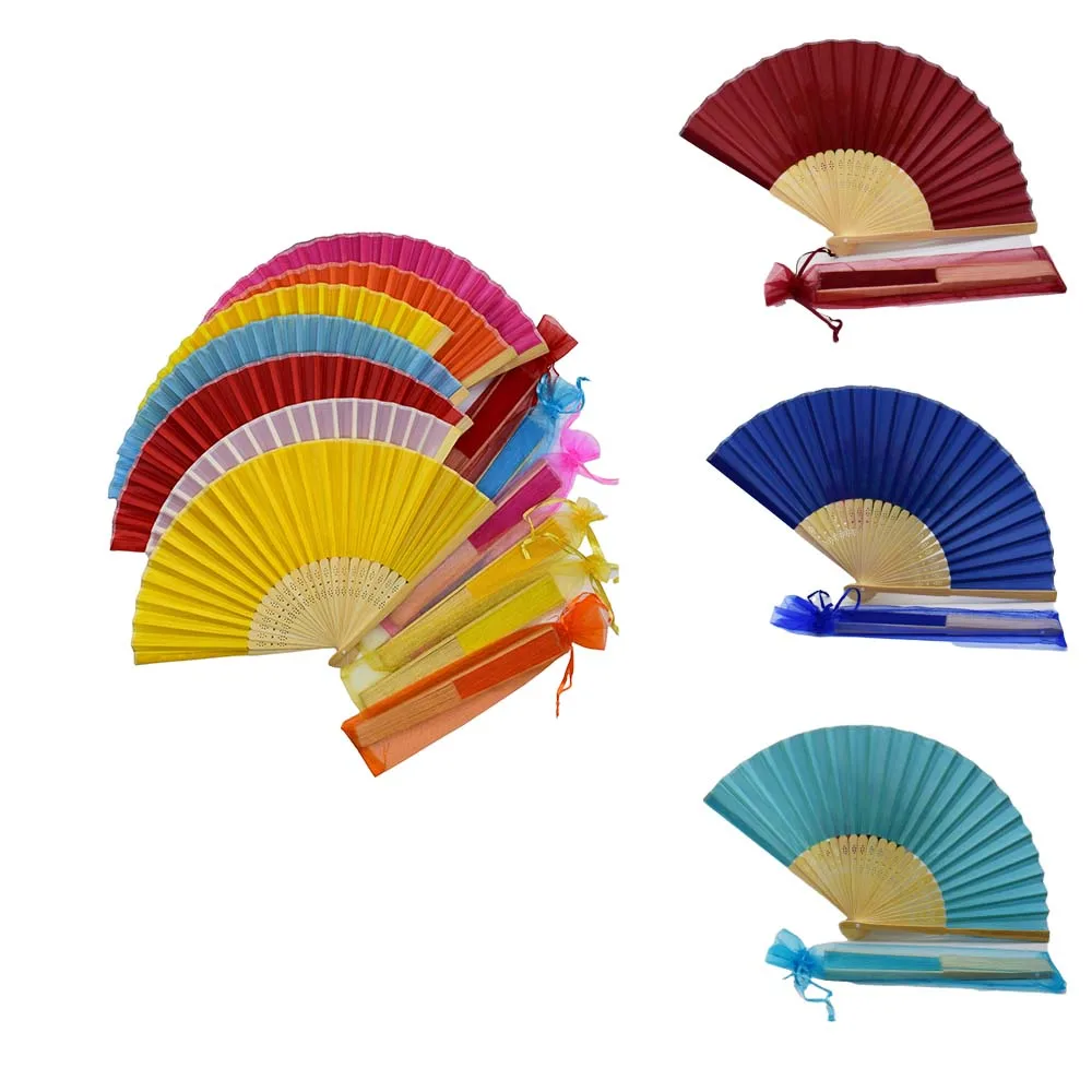 40/36/20Pcs Foldable Hand Fan Customized Logo Wedding Party Bridesmaids Gift 24/25/30/32pc Child Christening Favors Fans 3
