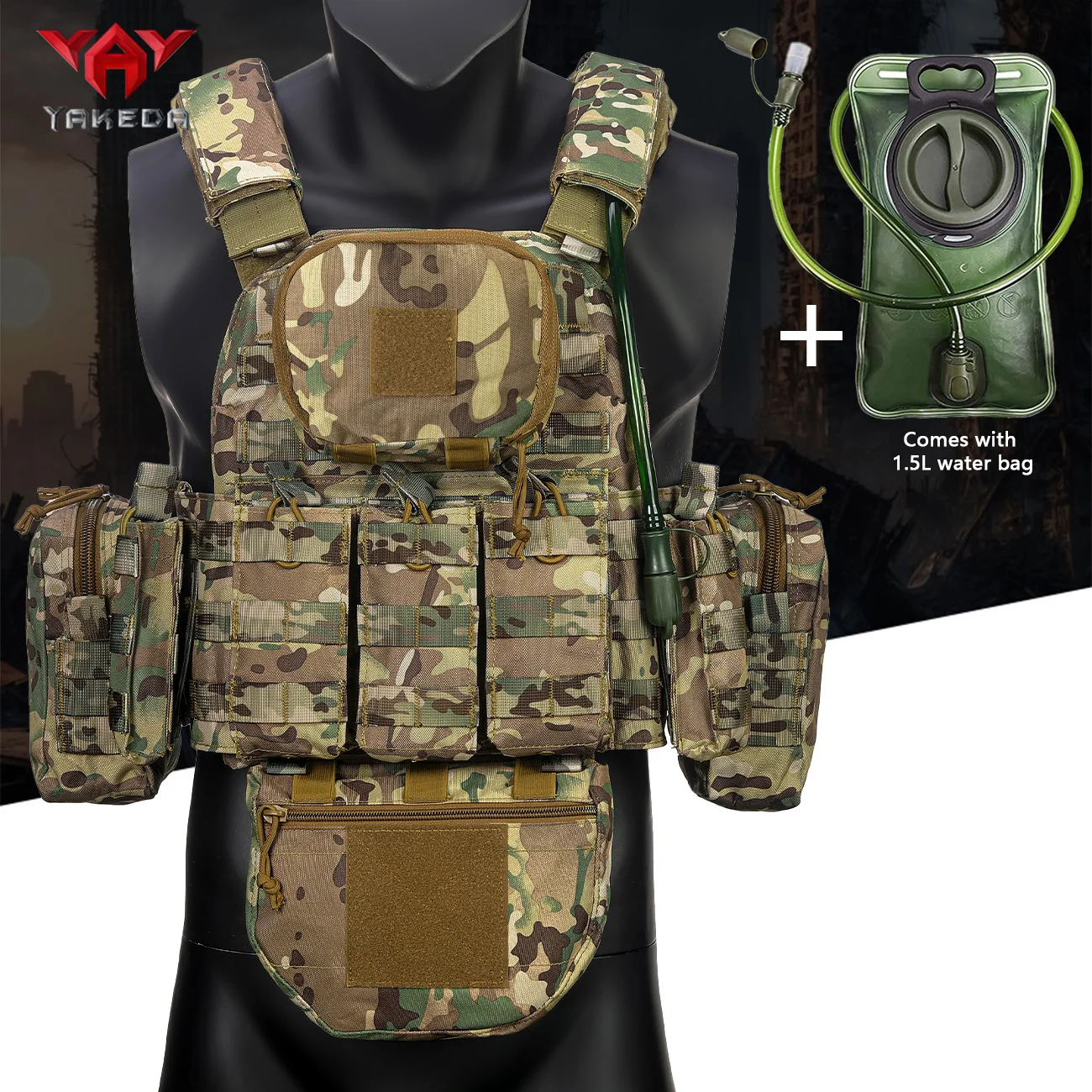 Camouflage Multifunctional Training Vest for Outdoor Hunting