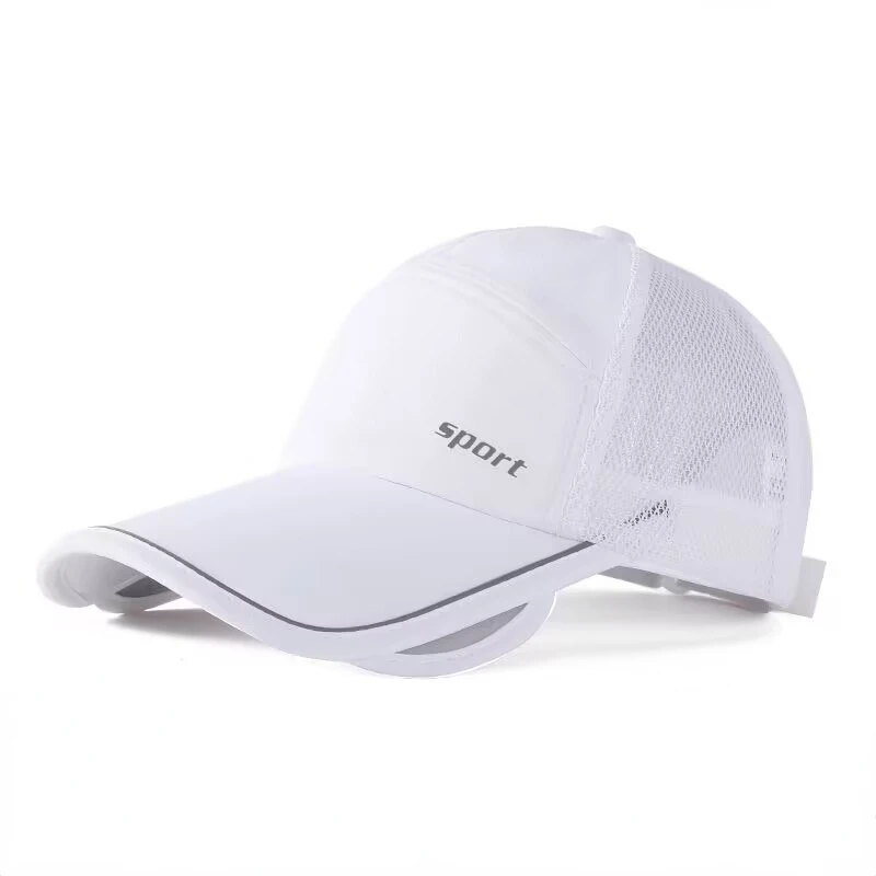 Men Summer Sun-Visor Hat UV Outdoor Breathable Sports Fishing Baseball Cap Male Large Brim Sunshade Trucker Headwear Gentlemen 5