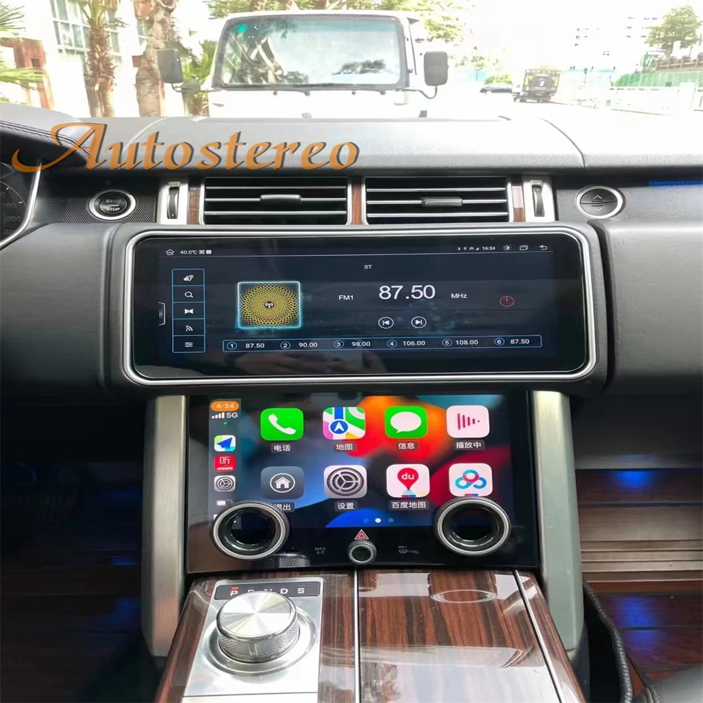 Car Wireless Carplay Climate Board For Range Rover Sport L494 Vogue L405 2013-2017 All Terrain Air Conditioner Climate AC Panel