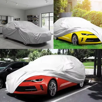 Telo Copriauto Universale Completo, Protezione Impermeabile Contro Pioggia, Gelo, Neve e Polvere, Copertura Esterna Anti UV Riflettente