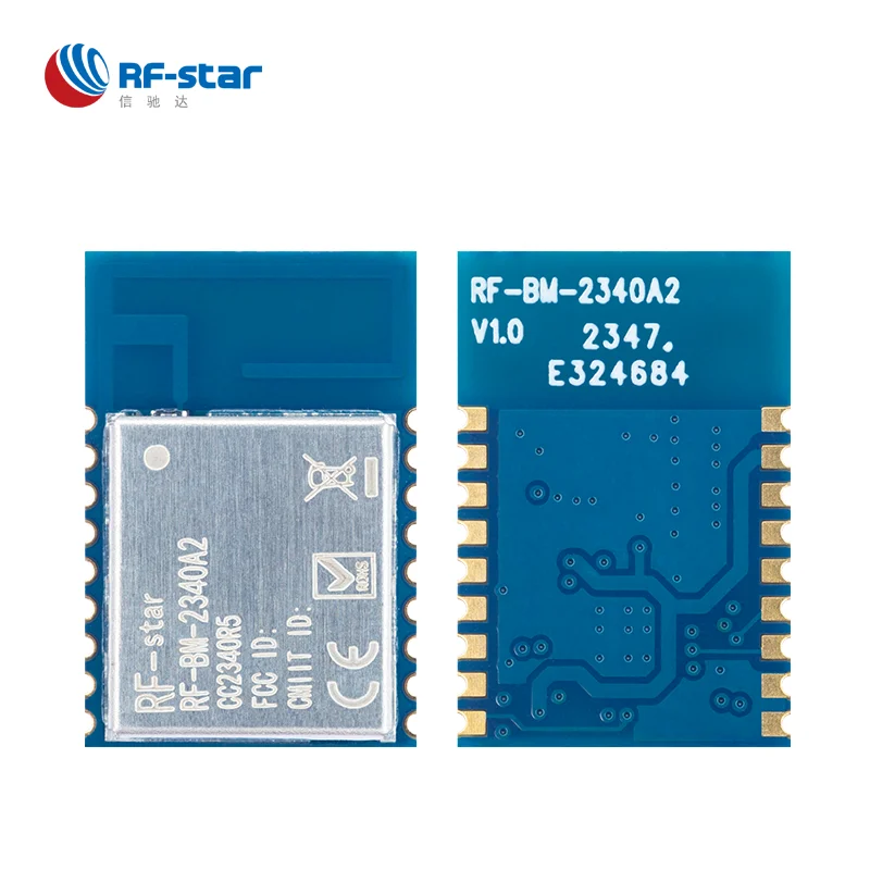 3PCS RFstar low power CC2340R5 Bluetooth 5.3 and ZigBee 3.0 module with CC2340 SoC and serial communication for light sensor