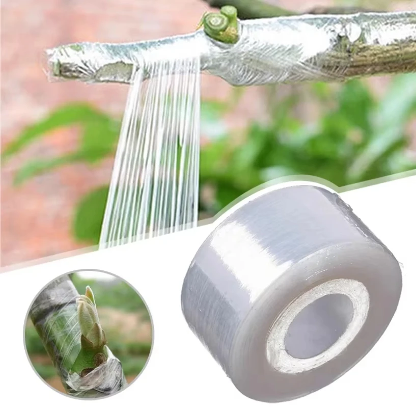 Grafting Tape 1PCS PE Flexible Grafting Tape Film Self-adhesive Garden Tree Roll Tape Graft Trees Plants Graft Stretchable 3/4cm Width