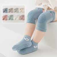 Baby Knee Pads Floor Socks Set Kids Anti-slip Socks Girls Kneecap Infant Crawling Safety Boys Knee Protector Kneepad Leg Warmer 1