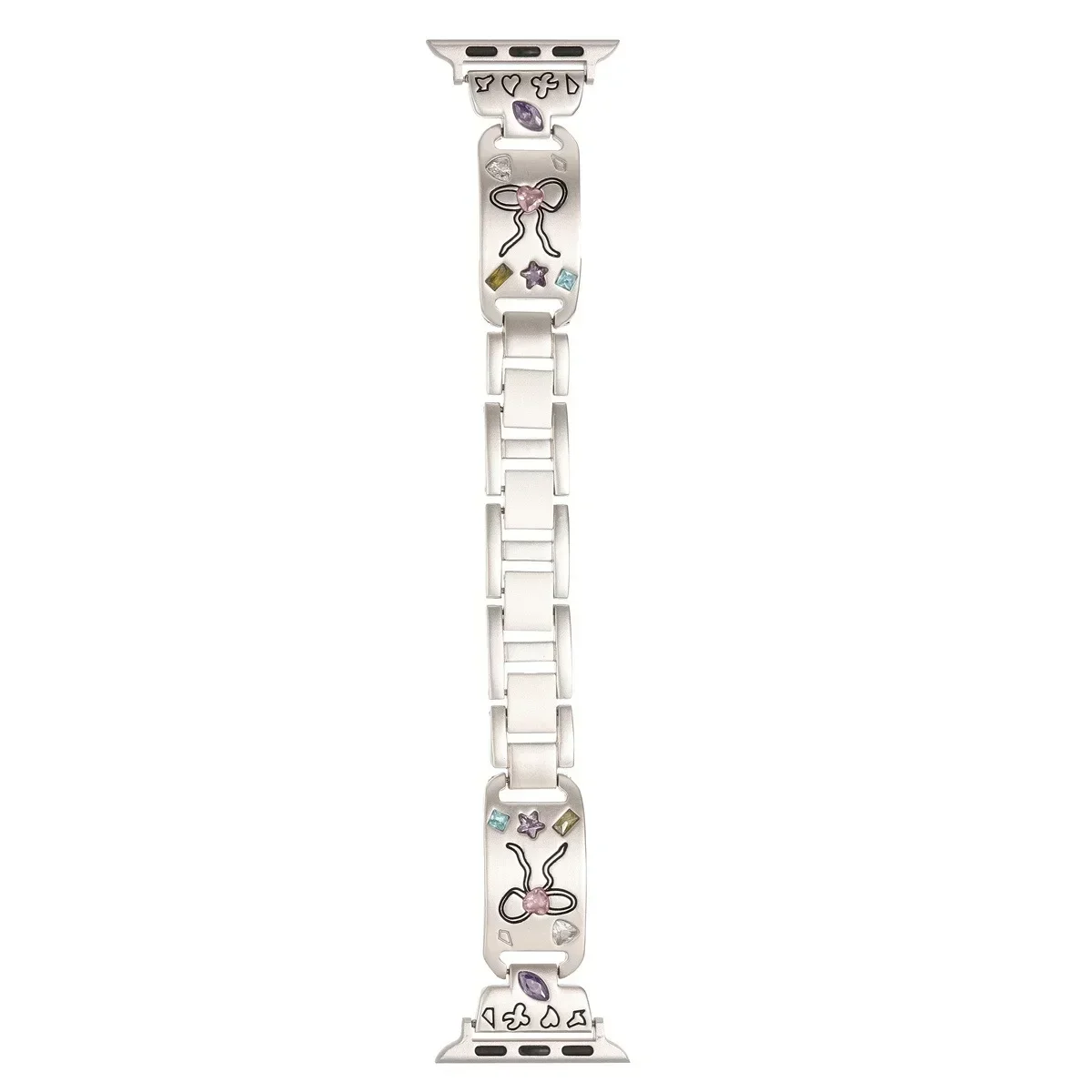 Watch Band For iWatch 42/44/45/46/49mm 38/40/41mm Metal Fashion Watch Strap For Watch Series Ultra2 Series 10/9/8/7/6/5/4/3/2/1_voghion.com