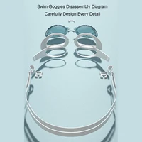 Swimming Goggles Adult Professional Pool Goggles Waterproof Swim Glasses Anti Fog UV Protection Swim Goggles for Men Women Youth 6