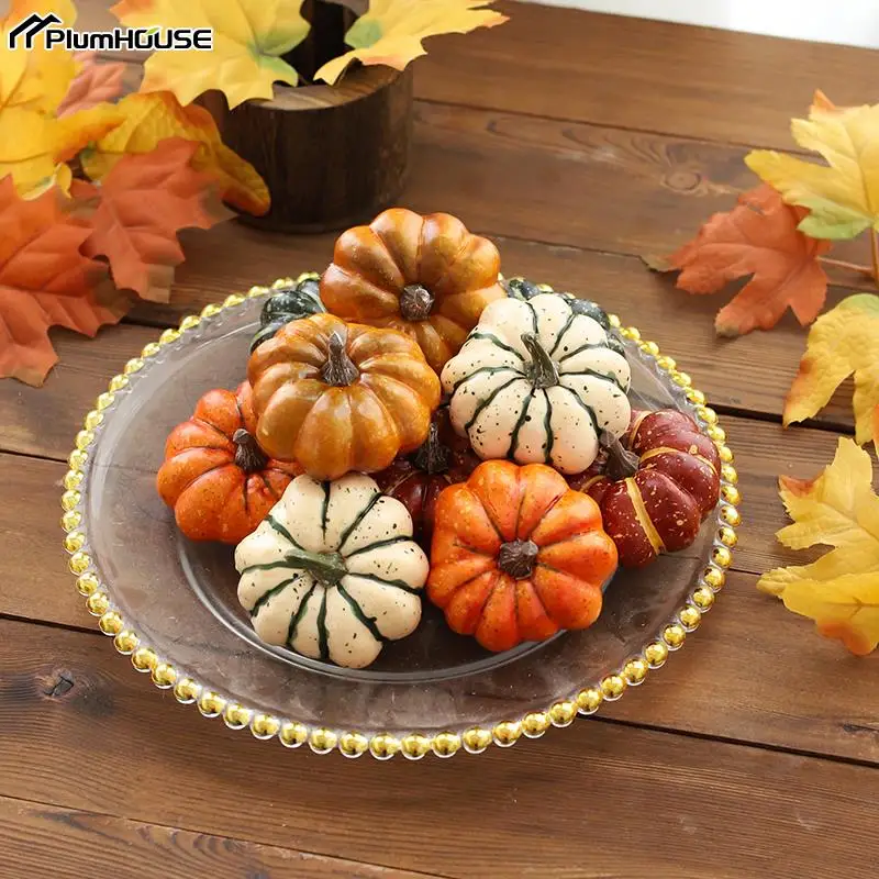 Mini Artificial Halloween Pumpkin Decor Simulation Vegetable DIY Craft Home Halloween Party Decoration Prop Farmhouse Harvest vegetable ornaments,artificial plant flower,artificial plant flowers,table decoration