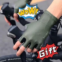 Men Women Cycling Gloves Breathable Anti-shock Summer Sport Half Finger Road Bike Gloves Bicycle Racing Gloves 1