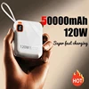 50000mAh 120W Large Capacity Mini Portable Power Bank Effective Digital Display 2in1 Fast charging Power Bank For Iphone Samsung 1