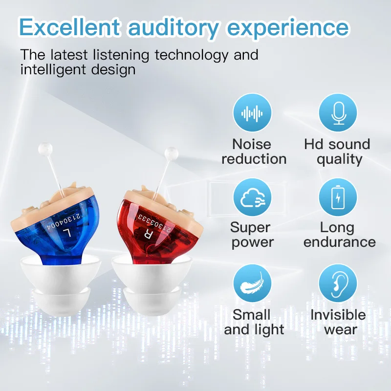 Hearing Aid Sound Amplifier Invisible for Elderly