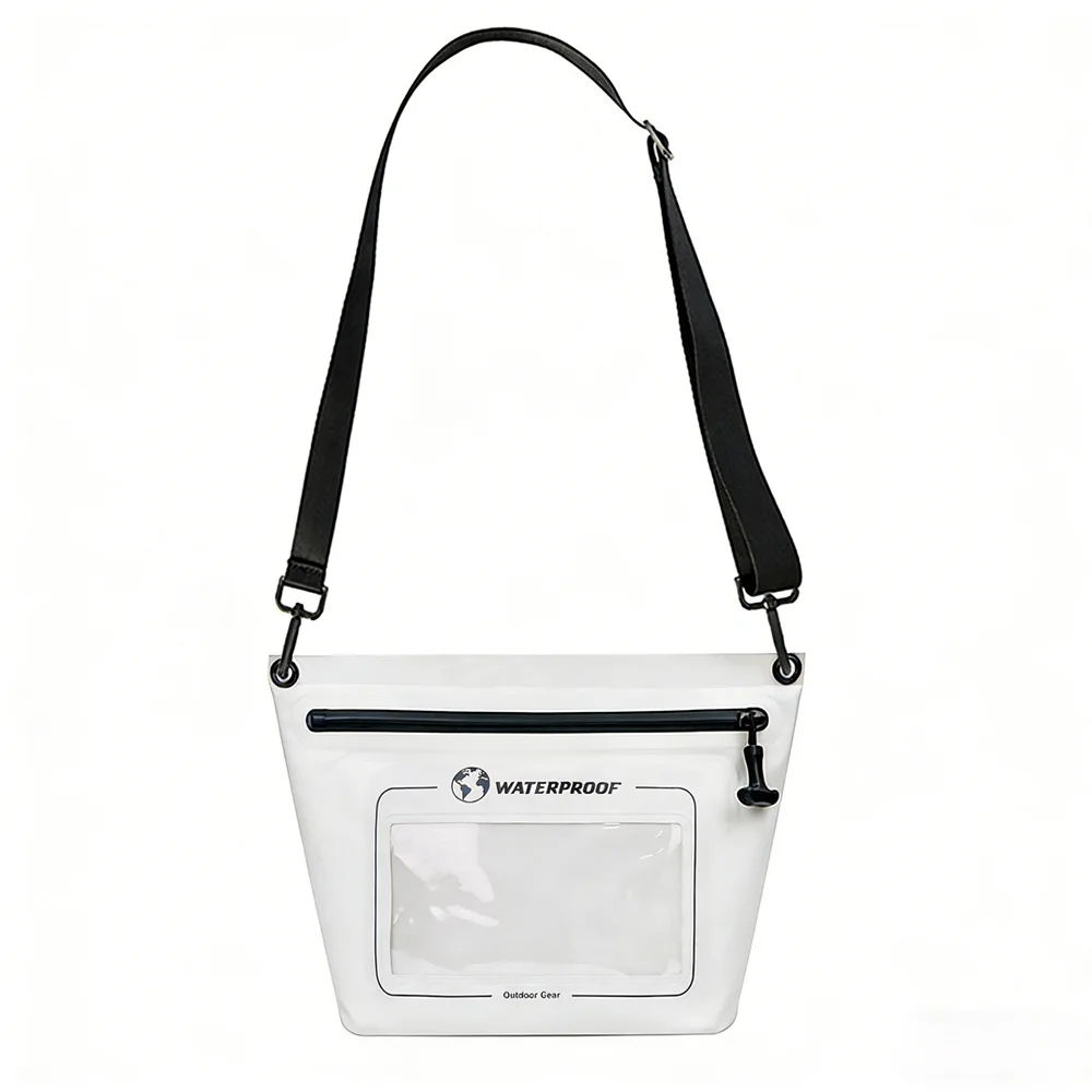 방수 원숄더백 IPX7 인증 PVC 소재 수영 다이빙 해변 여행용 500ml 용량 26x11x22.5cm
