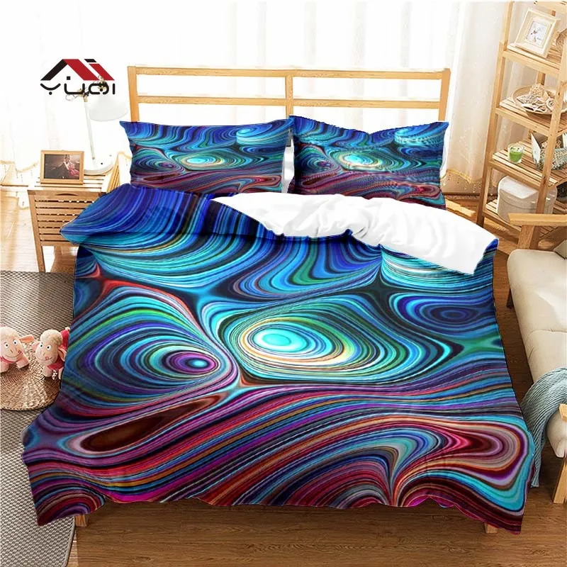 

Marble Pattern Duvet Cover Set Bedding for Adult Kids Bed Set Comforter Cover Bedding Set 10 Sizes