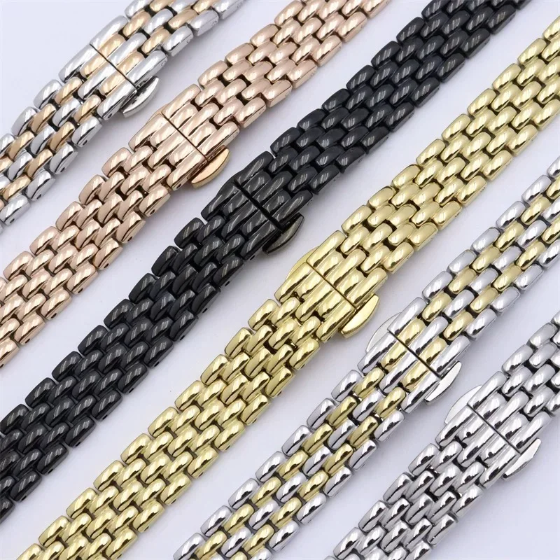 Rose Gold Stainless Steel Ladies Watch Bracelet Strap