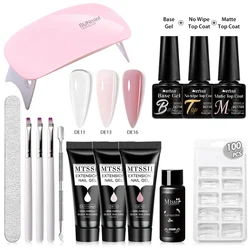 14 - Piece Complete Poly Nail Gel Kit with LED Lamp (ZH25667)