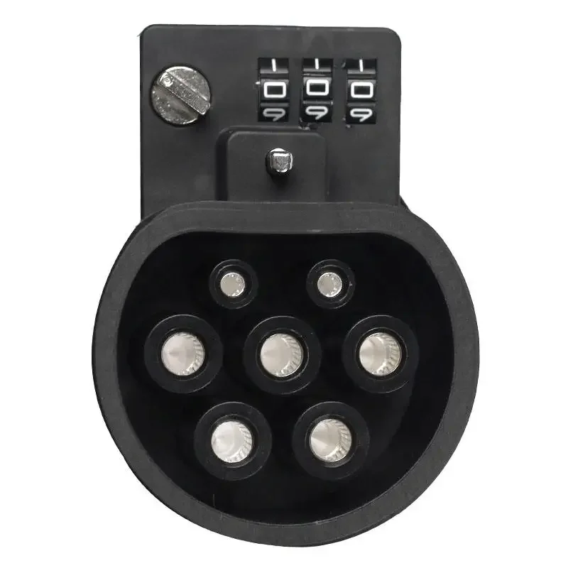 22 KW GB/T to type2 adapter with lock 380 V 32 A EV charger car charger double female