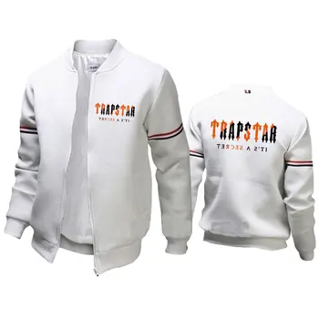 Men's Trapstar Print Jacket Baseball Uniform Casual All-match Zipper Jacket Top Jacket Outdoor Clothing 5
