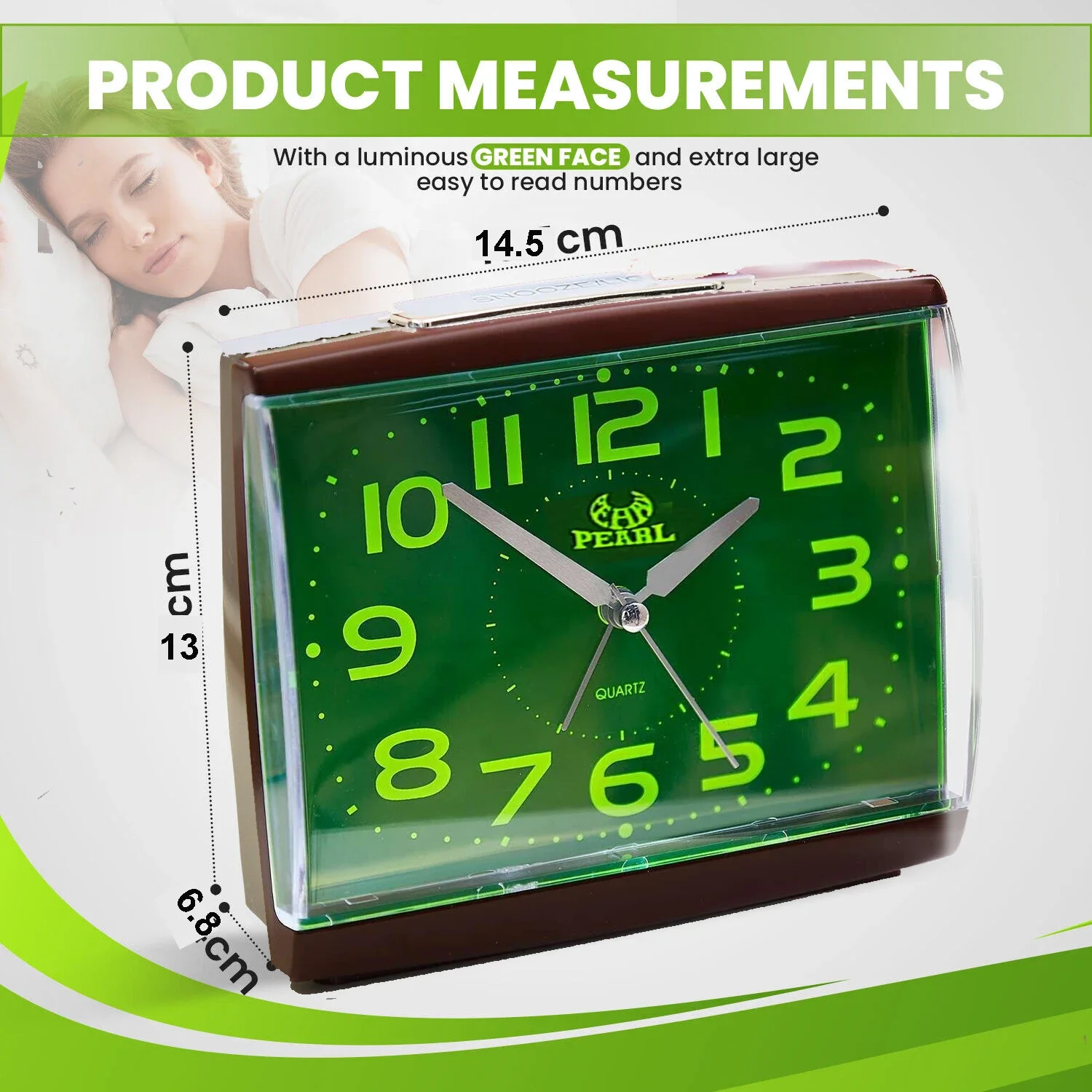 Luminous Alarm Clock Large Display Pointer Mute Battery Student Learning Alarm Clock Desktop Ornaments For Home Bedside 6