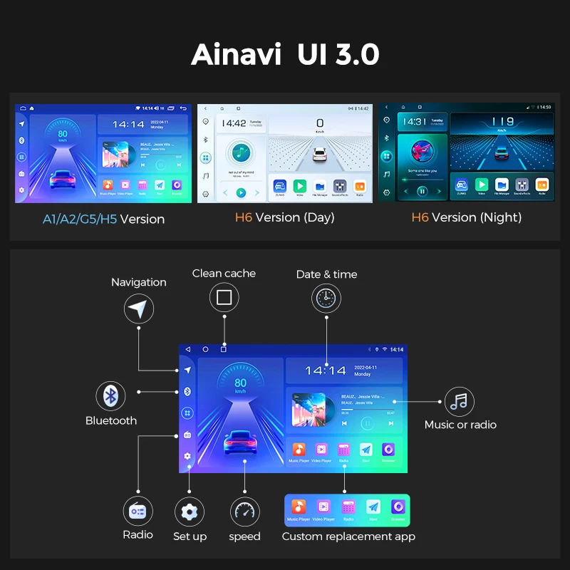 Фото Автомобильный радиоприемник Ainavi для Toyota RAV4 RAV 4 XA40 2012-2019 Carplay Android Авто Qualcomm автомобильный стерео Мультимедийный Плеер DSP 48EQ 2 Din №5
