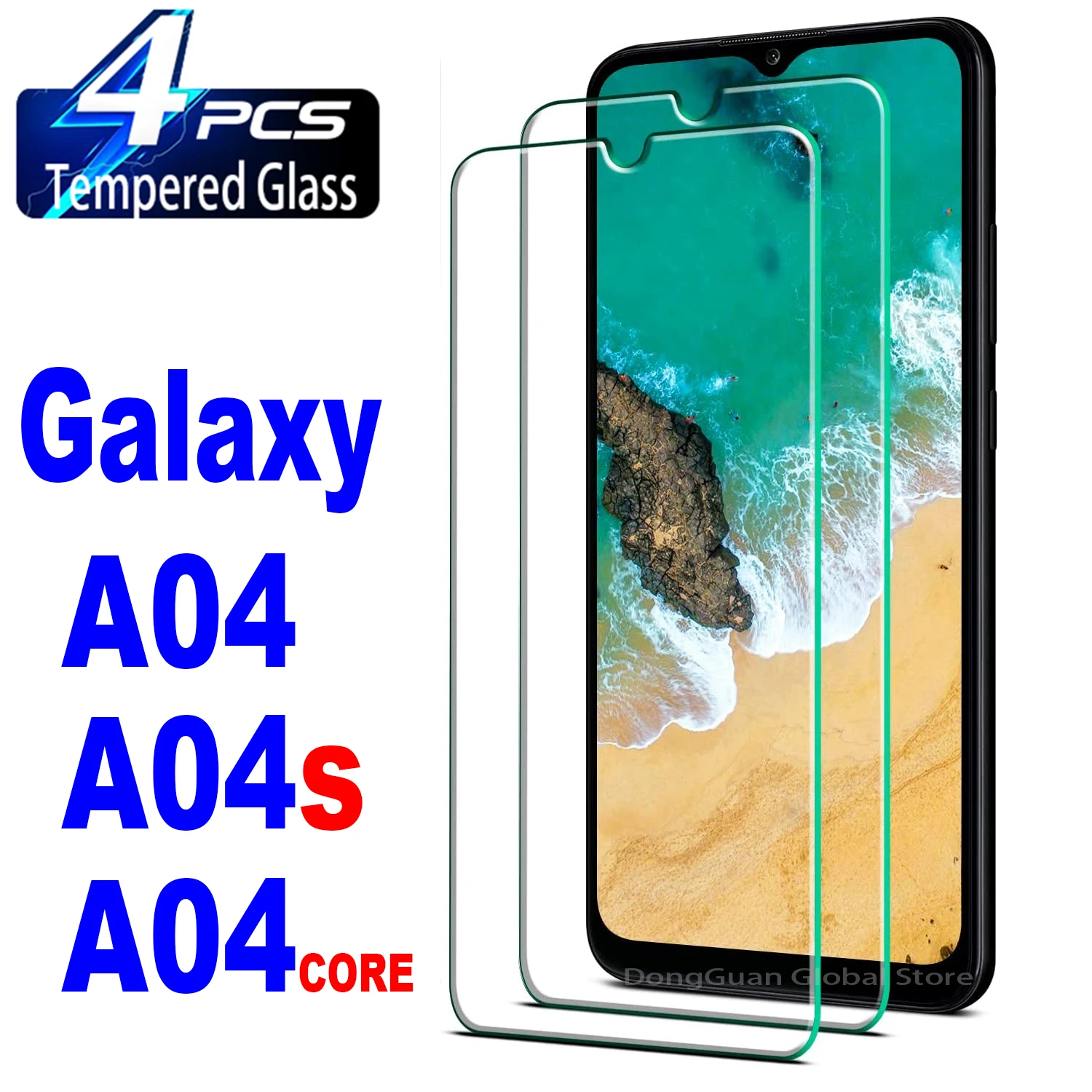 2/4Pcs Tempered Glass For Samsung Galaxy A04 Core A04s Screen Protector
