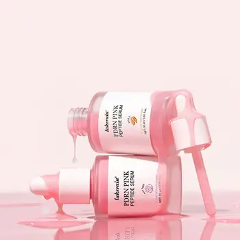 PDRN Pink Peptide Serum, Pink Glow Serum, Peptide Niacinamide Hydrating Moisturizing Firming,Uneven Skin Tone,Korean Skin Care