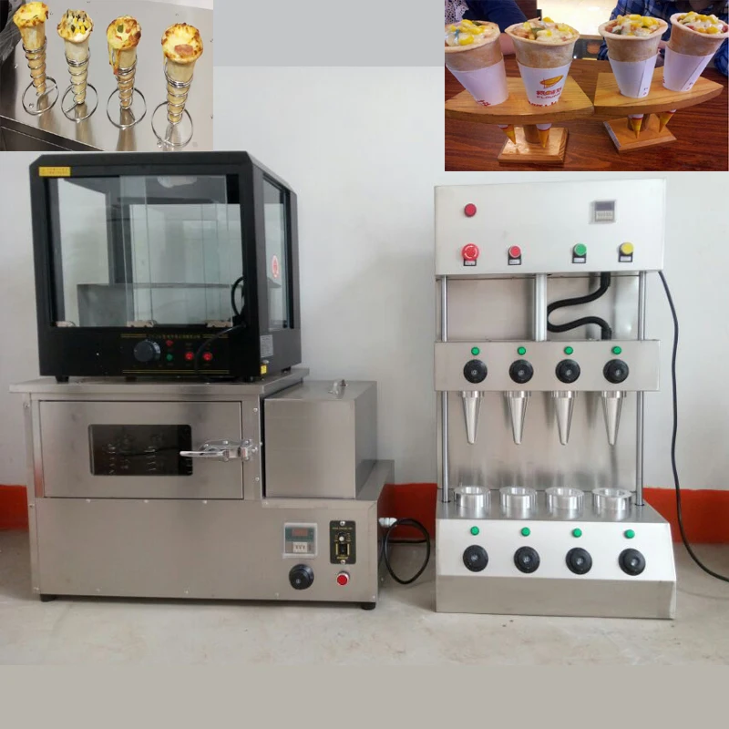 Manufacturer Prices Pizza cone machine And Pizza Oven With Display Cabinet