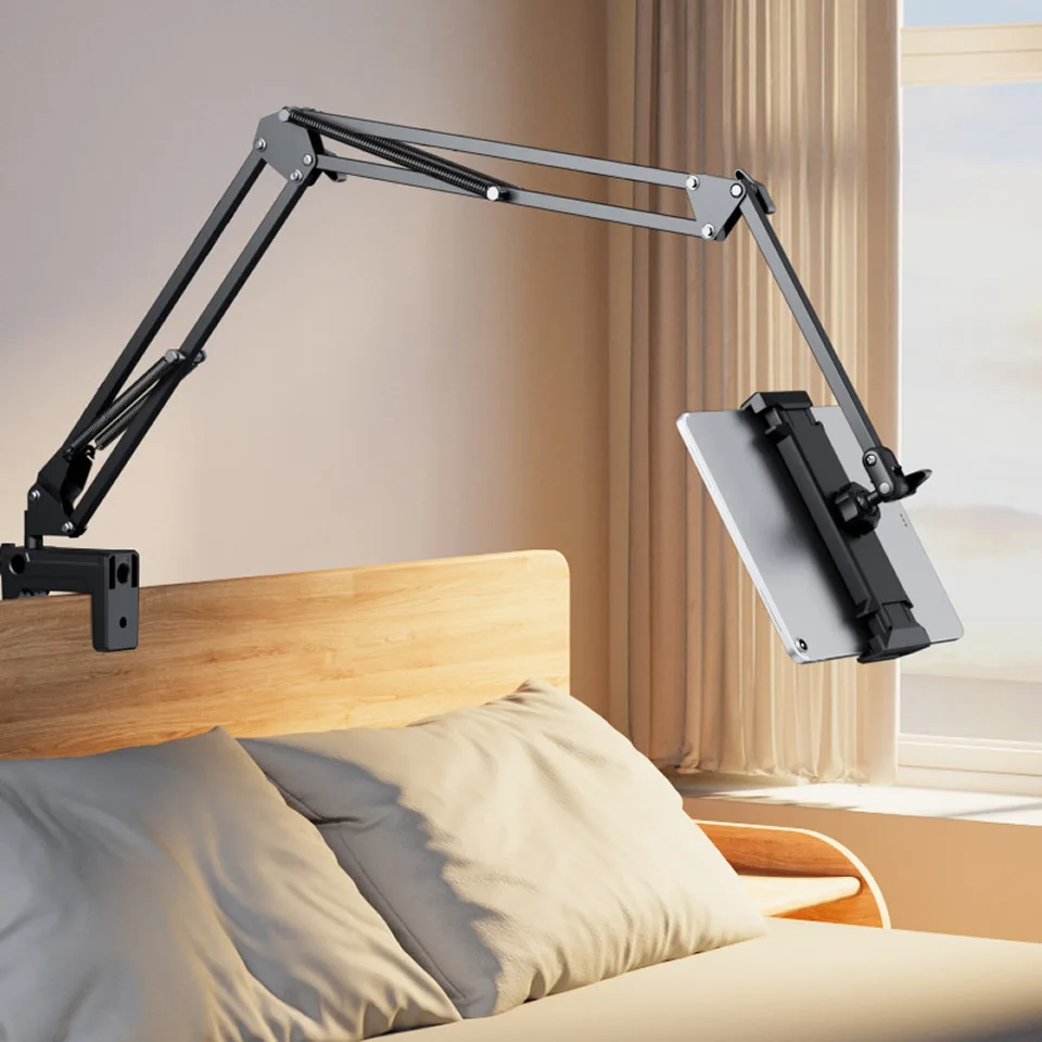 Rotativa Desktop Phone Mount com Braço de Alumínio Suporte para Tablet para Cama Suporte Ipad Xiaomi Lenovo Samsung 360 ° 4.7 12.9