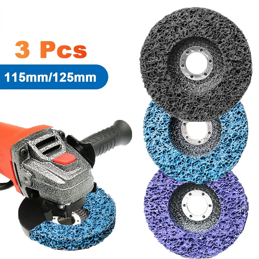 1pcs 115/125mm Poly Strip Disc Abrasive Wheel Paint Rust Remover Clean