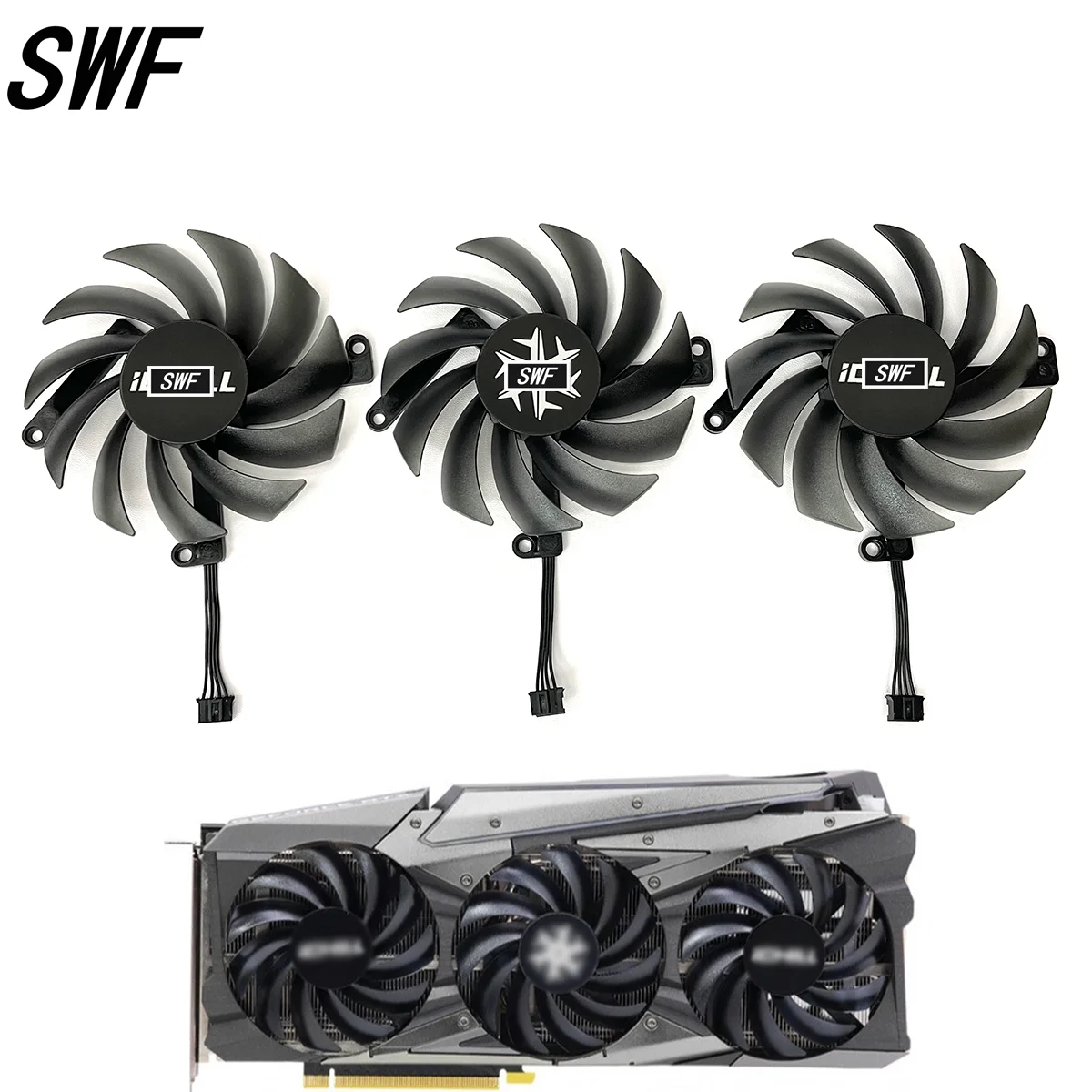 

Новый CF-12915S 85 мм RTX 3060 3070 GPU охлаждающий вентилятор для INNO3D Geforce RTX 3060 3060TI 3070 3070TI Ichill X3 Графический охлаждающий вентилятор