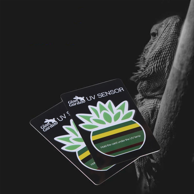 2 Pcs / set Reptile Terrarium UVB Test Card UV Light Lamp Life Tests Paper